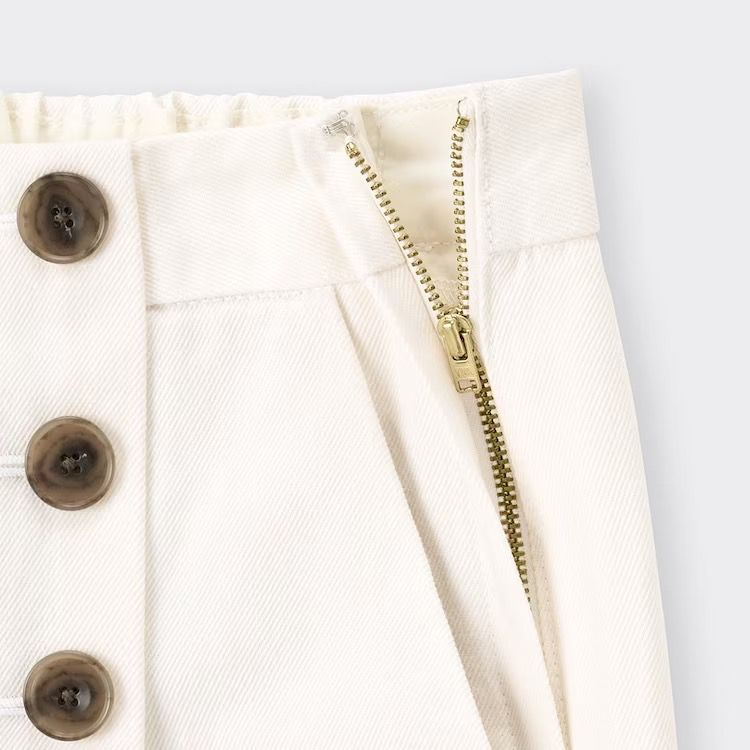 Unq button waist pants