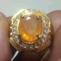 Big Size Natural Yellow Sapphire Safir Original Asli Alam Mulus Full Luster Warna Istimewa Harga Dis