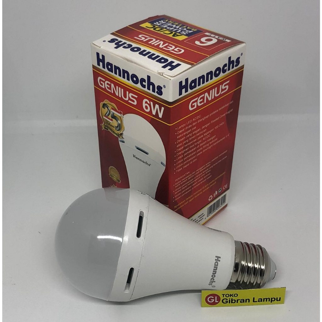 Lampu LED Hannochs Genius 6 Watt (Emergency Magic Lamp)