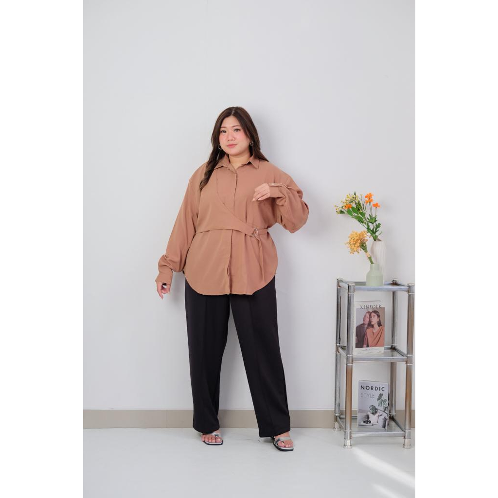 Bigwell Akira Blouse Atasan Wanita Bigsize Plussize Jumbo