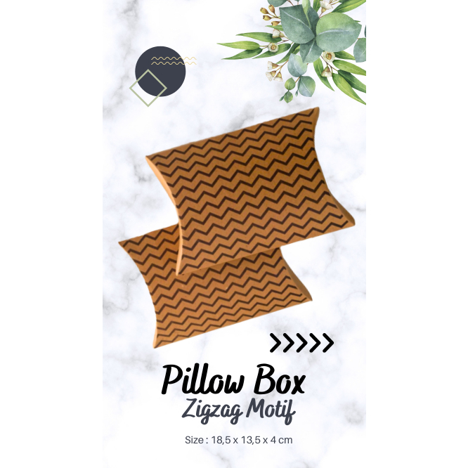 

(ISI 10 PCS) PILLOW BOX / KOTAK KADO / KOTAK SOUVENIR / GIFT BOX / BOX PACKING_SIZE M