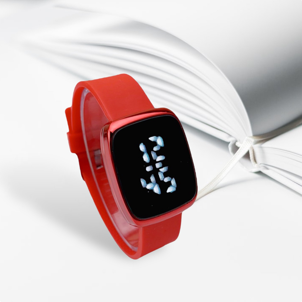 COD Jam Tangan Wanita Fos*il  Fs7490 TL Led Touch Screen digital Strap Tali Rubber M186