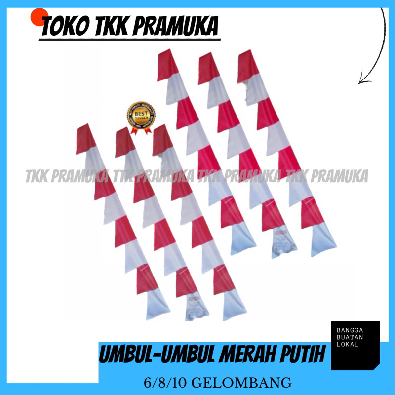 Umbul-umbul Merah putih 6 mata / 8 mata / 10 mata