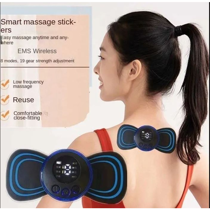 Alat Pijat Leher,Punggung,Tubuh DLL Elektrik EMS mini neck massager/MMI