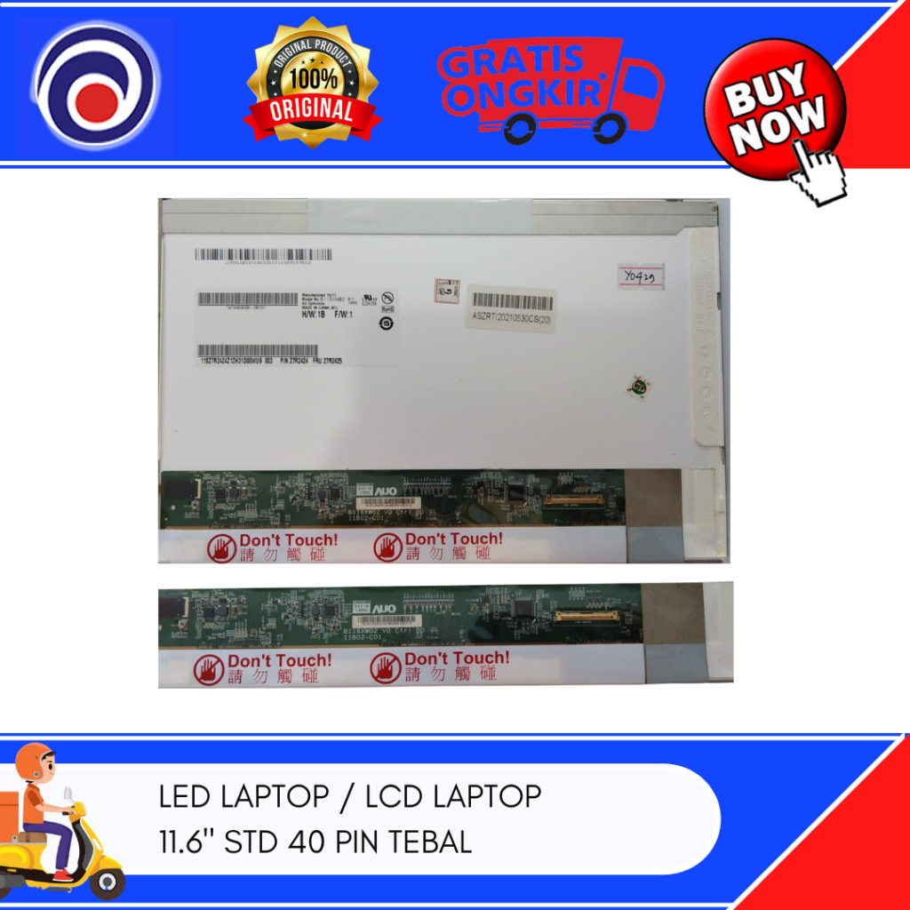 LED LAPTOP / LCD LAPTOP 11.6" STD 40 PIN TEBAL