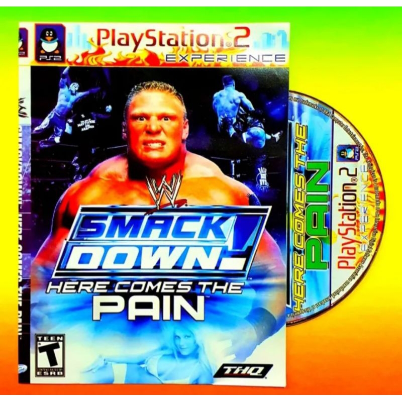 KASET GAME SMACKDOWN HERE COMES THE PAIN PS2 - KASET VIDEO GAME SMACK DOWN HERE COMES PAIN PLAYSTATI