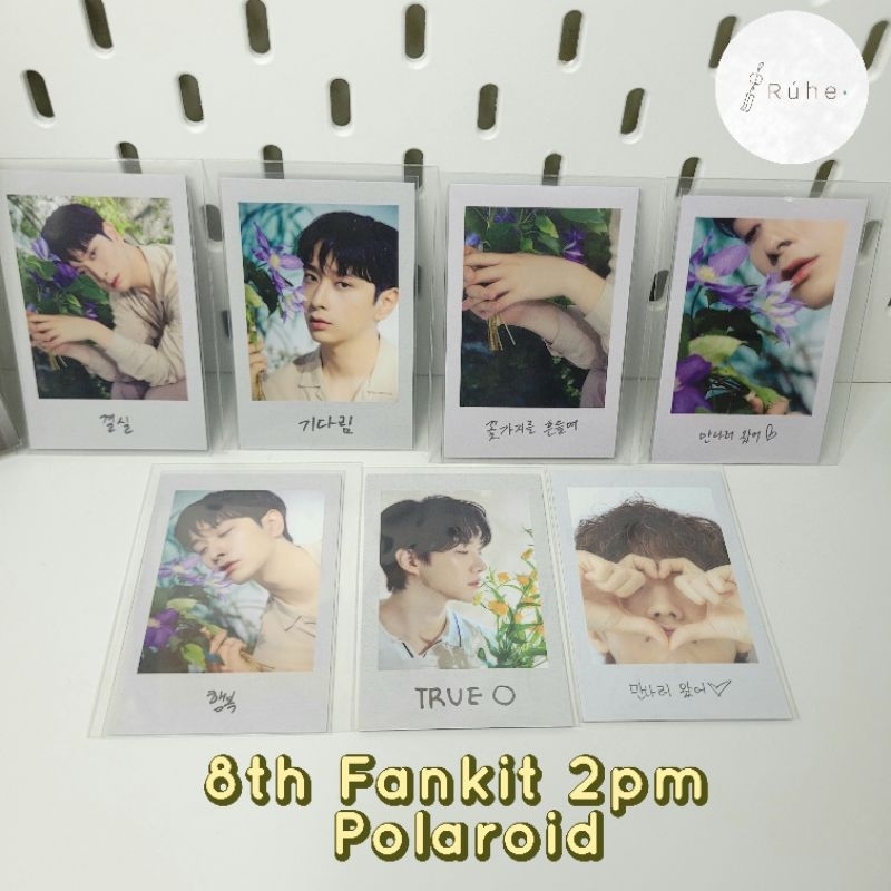 8th FANKIT 2PM POLAROID PHOTOCARD CHANSUNG JUNHO WOOYOUNG TAECYEON NICKHUN