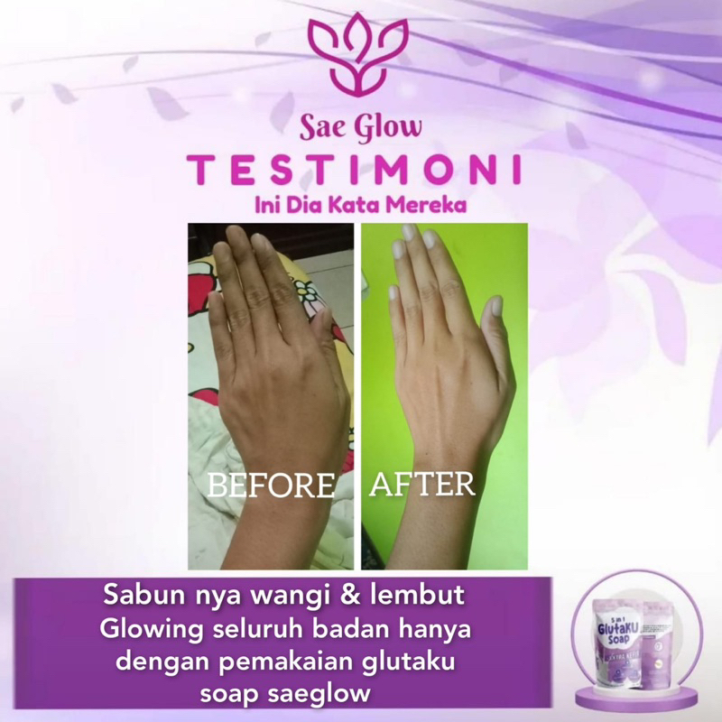 Qeila - Sabun Pemutih | Glutaku Soap 5 In 1 By Sae Glow | Netto 60gr