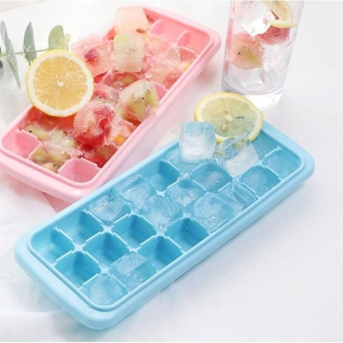 IKILOSHOP 24 Lubang Cetakan Es Batu Jelly Puding Dengan Tutup Higienis Silikon Ice Cube