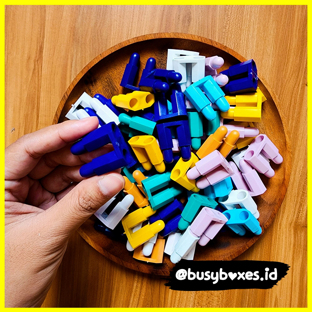 [busyboxes.id] Mainan Edukasi anak sensory sorting color manik rocket