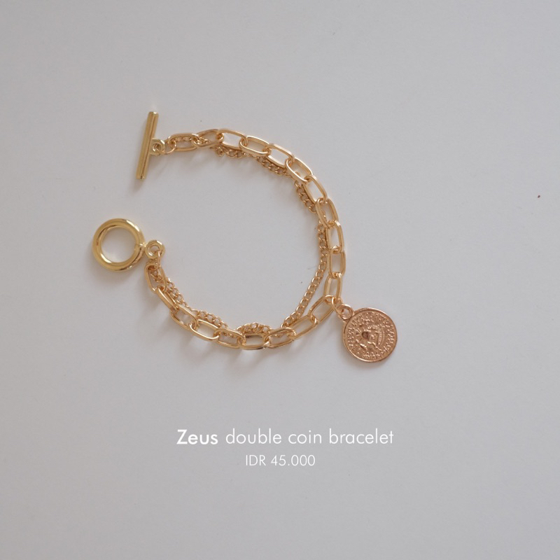 Ark.co - Zeus coin layer bracelet gelang tangan rantai koin