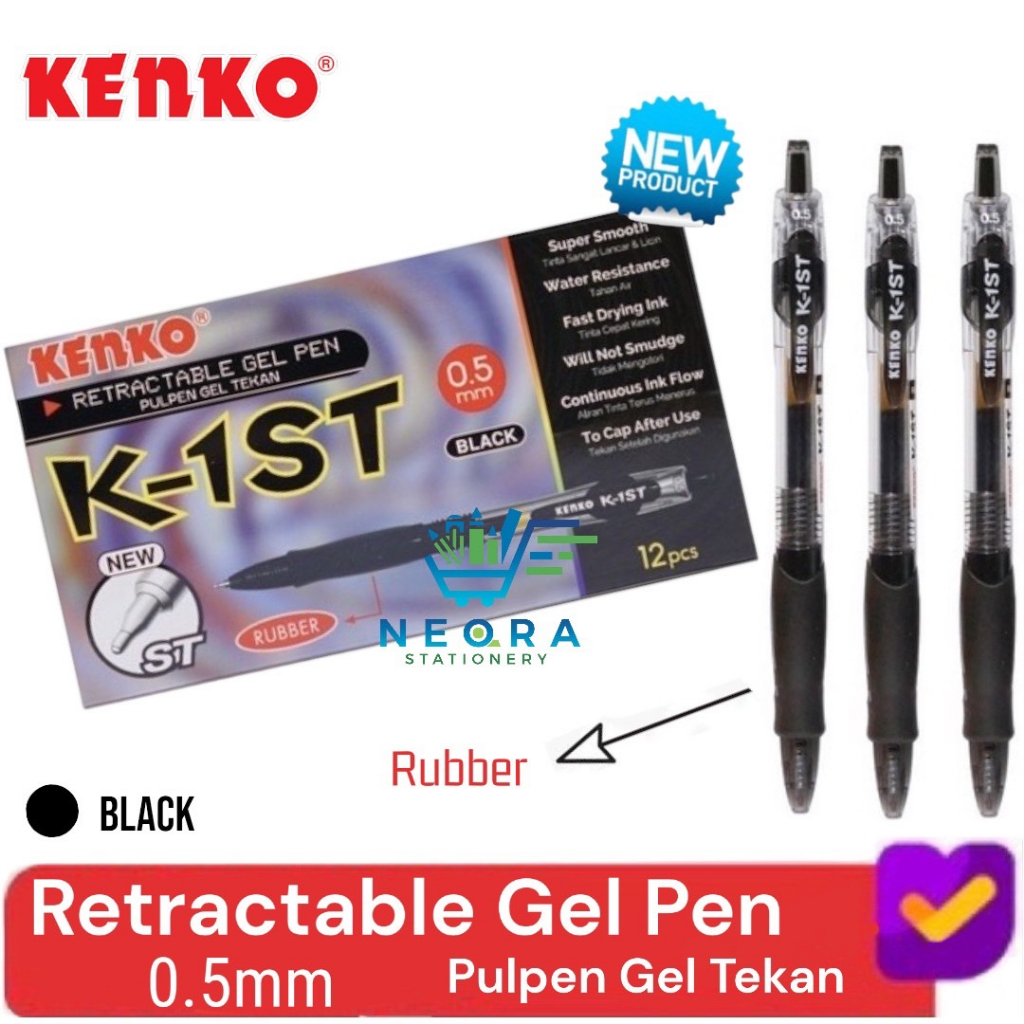 

Kenko Gel Pen K-1 ST Retractable 0.5mm
