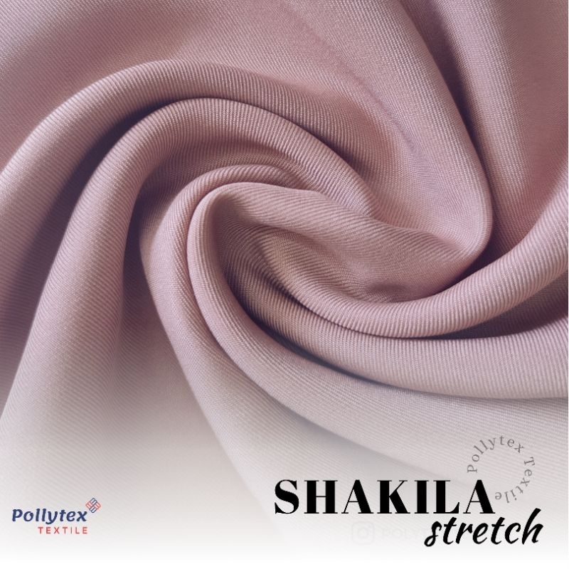 Bahan Kain Shakila Premium / Samira stretch / Syakila Shakilla Sakila Twill  Premium Ecer Meteran per 0.5 meter / 50 cm