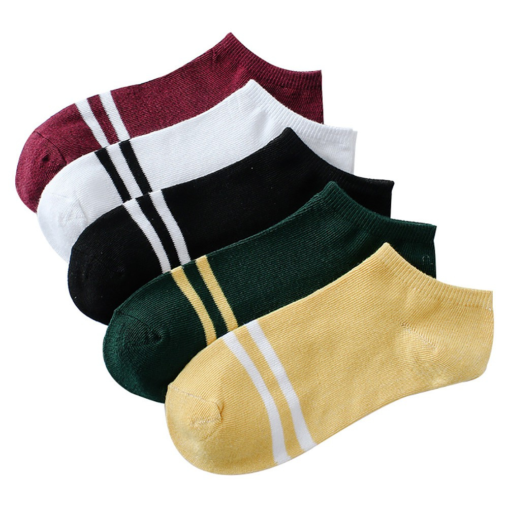 COD Kaos Kaki Wanita Pria Motif 2 Garis Pendek Kaos kaki Ankle Socks / KaosKaki Fashion Unisex 425