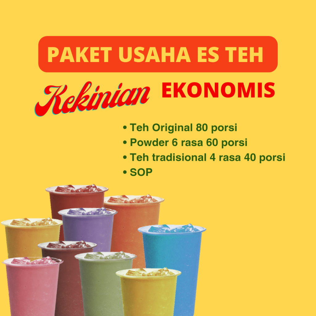 

Paket Ekonomis Es Teh Kekinian