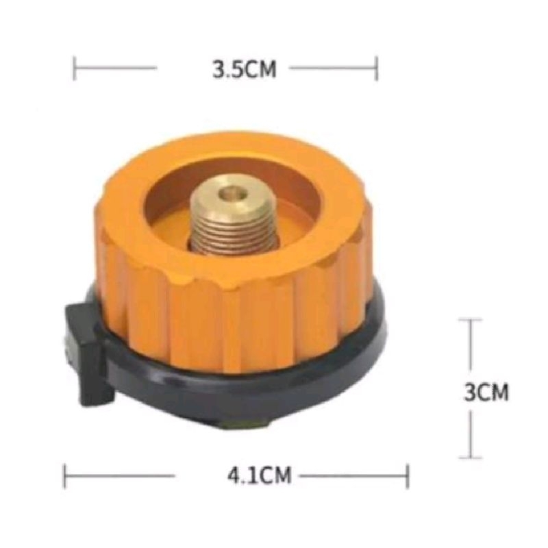 Adaptor Kompor Ultralight Camping Gas Head Adapter Konektor Sambungan