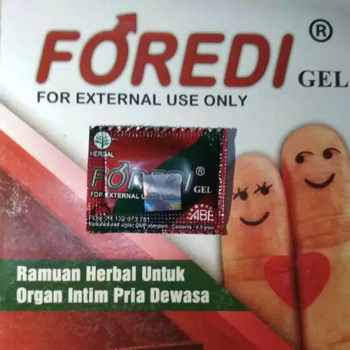 ECER  1 SACHET FOREDI GEL OBAT HERBAL OLES PRIA KUAT TAHAN LAMA