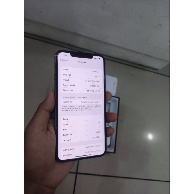 iPhone 11 pro max 256 inter second mulus all operator