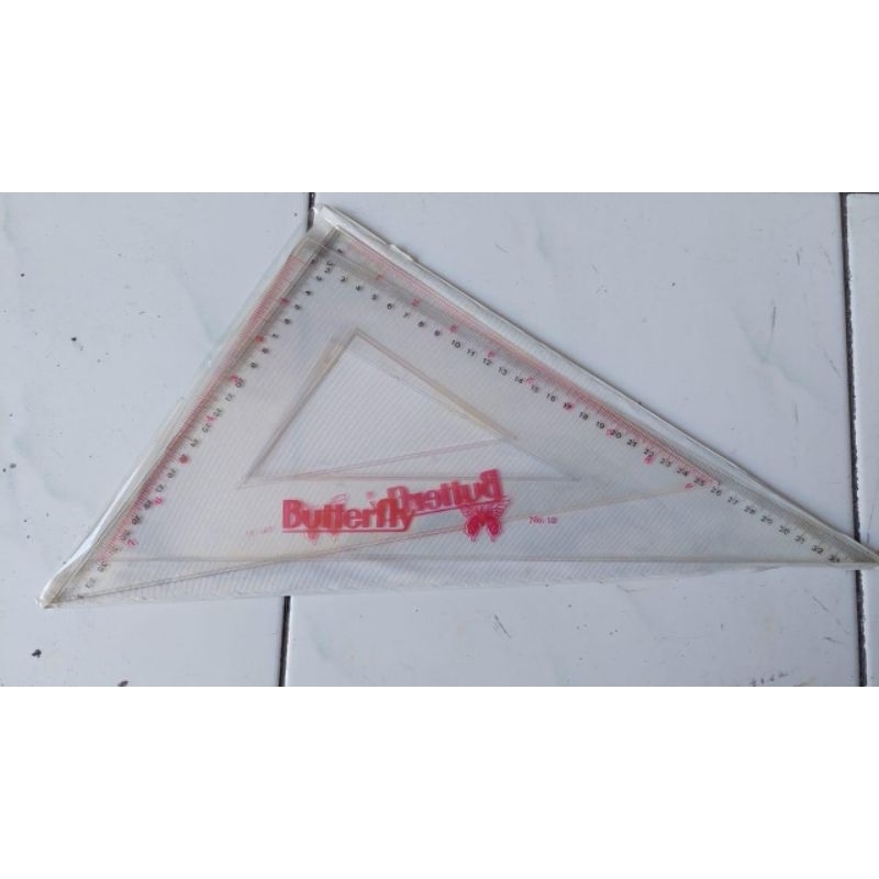 

[ SET ISI 2 ] MISTAR BUTTERFLY NO. 12 / PENGGARIS SEGITIGA / MISTAR SET