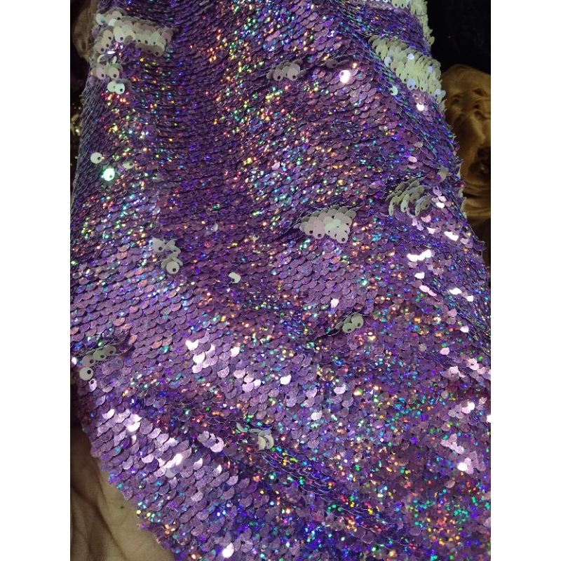 kain/bahan sequin Payet hologram