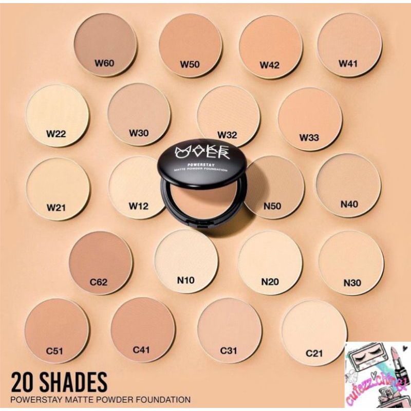 ☃️Cutezz_Ching1☃️Make Over Powerstay Matte Powder Foundation 12g