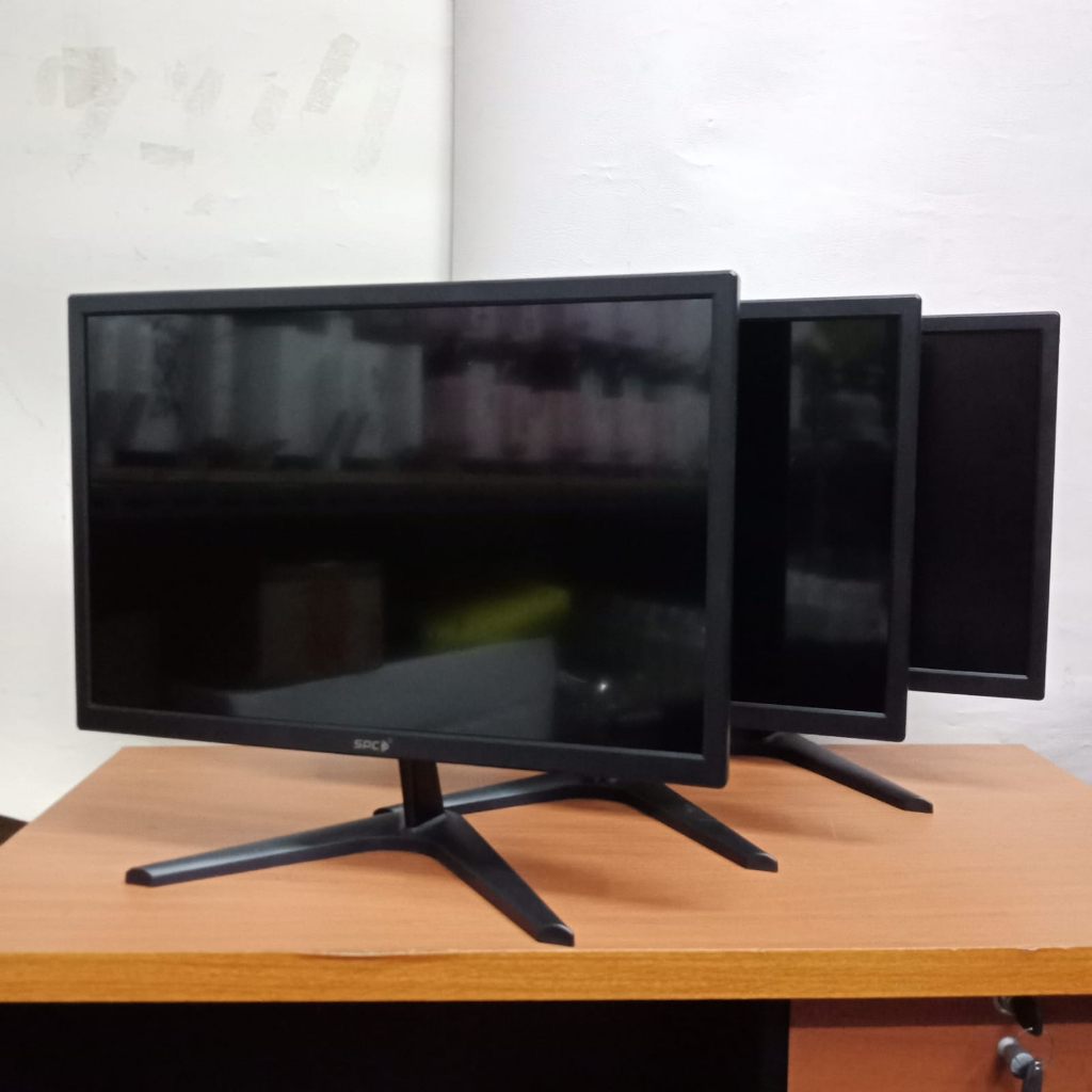 LCD SPC/Monitor/layar LED SPC 19 wide HDMI+ VGA LIKE NEW FOR CPU KOMPUTER LIKE NEW