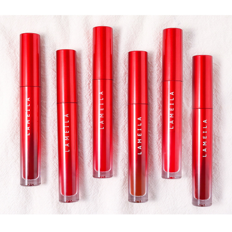 Lipstik Wanita lameila just red edition matte lipstick  LM 2026