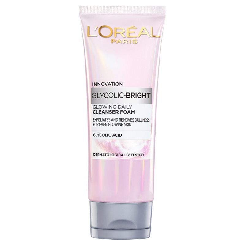 LOREAL GLYCOLIC BRIGHT CLEANSER FOAM 50 ML