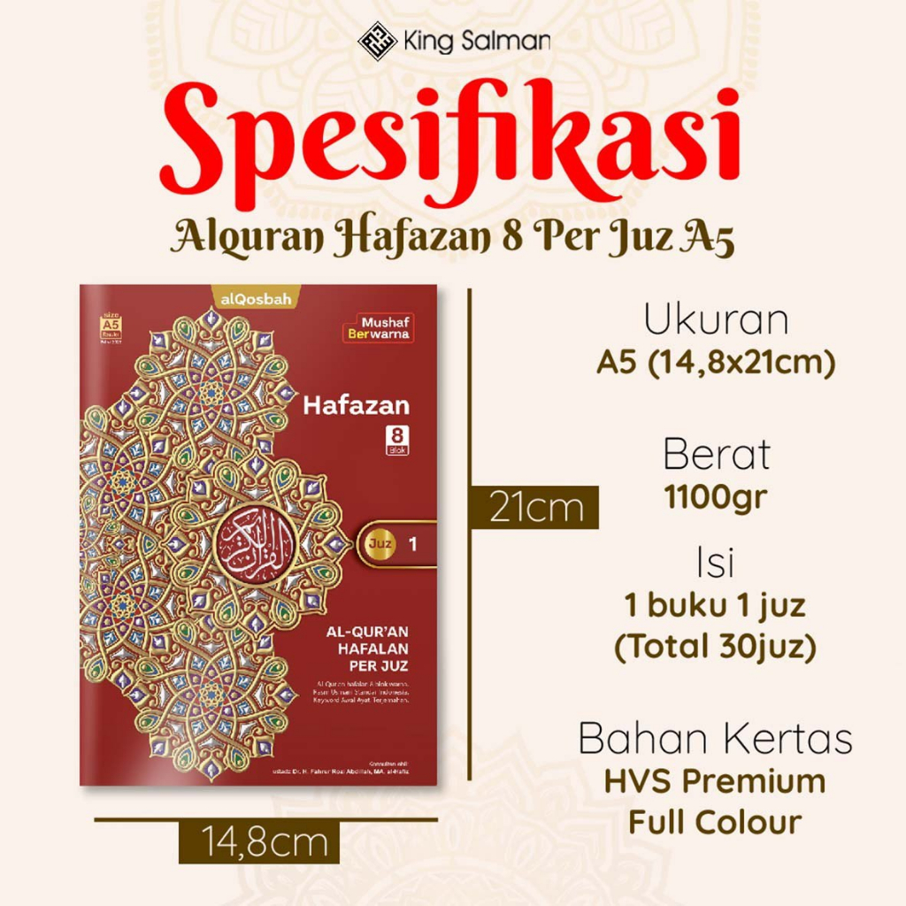Al Quran Per Juz  Quran Hafazan Tadarus A5
