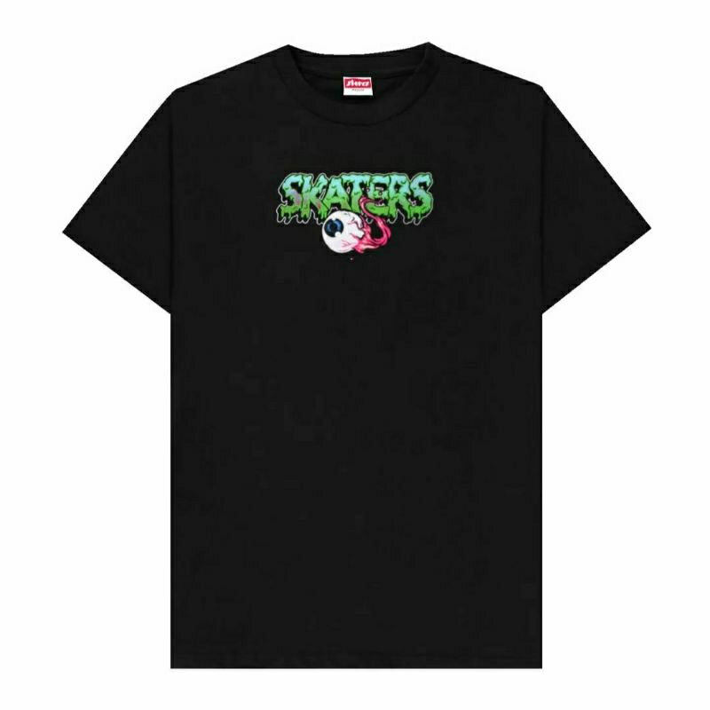 KAOS SKATERS ORIGINAL R T-SHIRT EYEBALL BLACK