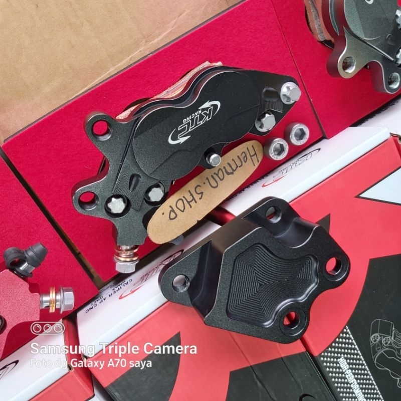 KALIPER KTC RACING 4PISTON NMAX AEROX / MONOBLOK KTC RACING NEW NMAX NEW AEROX / KALIPER KTC 4PISTON