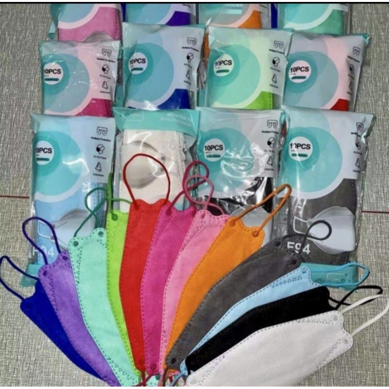 Masker Medis Korea KF 94 KF-94 KF94 isi 10 Pcs Hijau Putih Orange Ungu