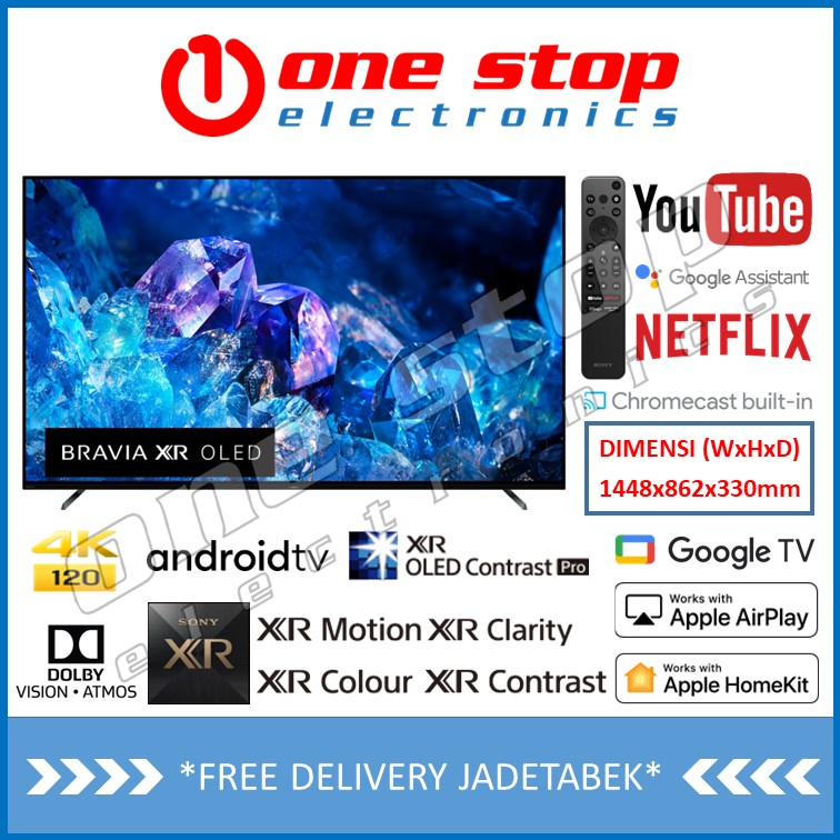 SONY BRAVIA XR-65A80K OLED 4K UHD Smart Google & Android TV 65 Inch
