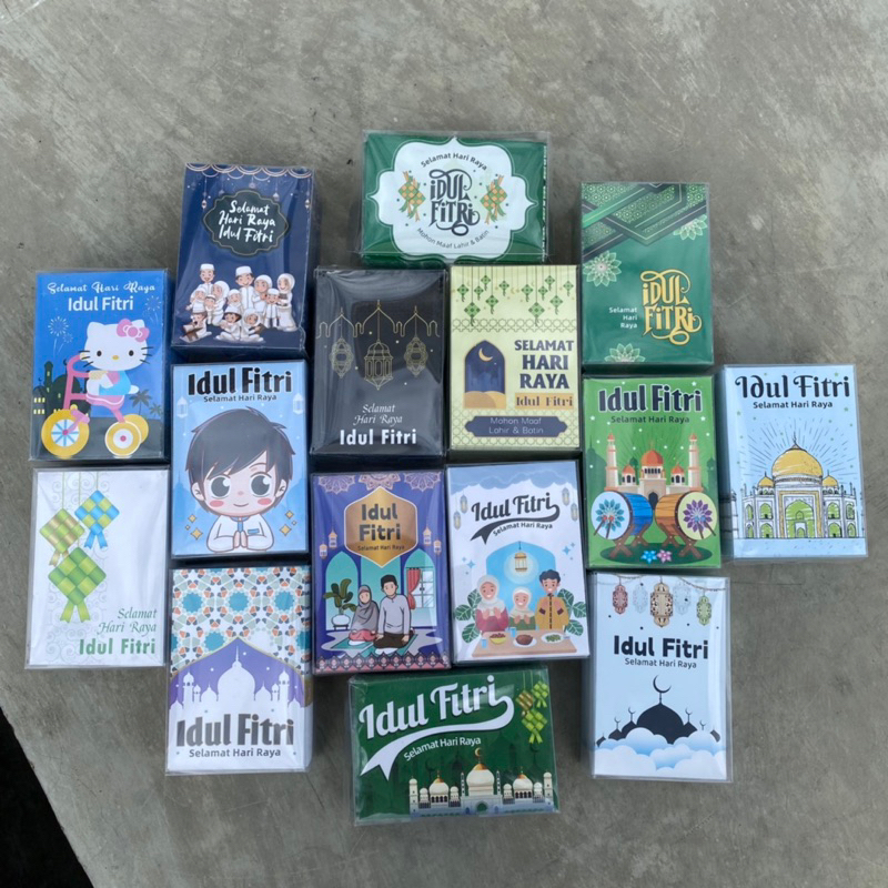 Angpau Amplop isi 50pcs Hari Raya Idul Fitri Lebaran Kartun