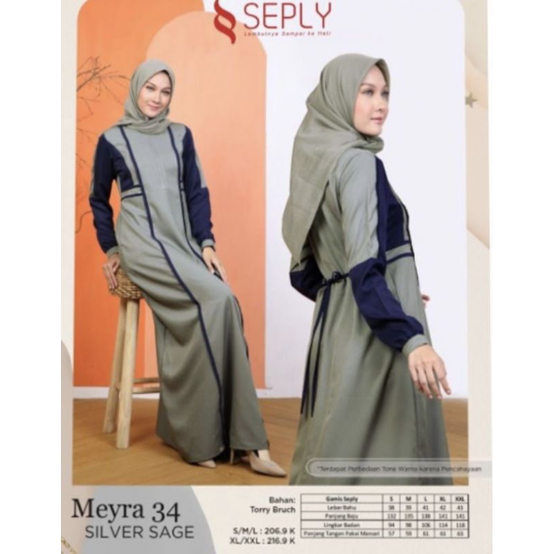 Busana Muslim Wanita Meyra 34 by Seply