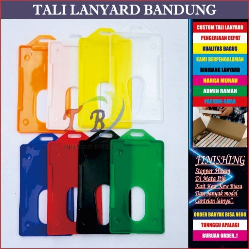 

SATUAN!Frame Casing Tempat ID Card Holder Plastik Mika