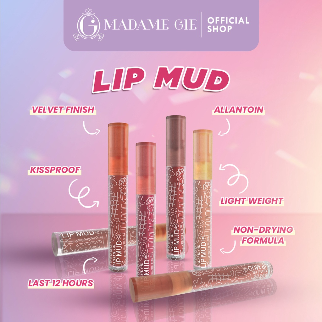 ❤ MEMEY ❤ MADAME GIE Lip Mud Velvet Lip Cream