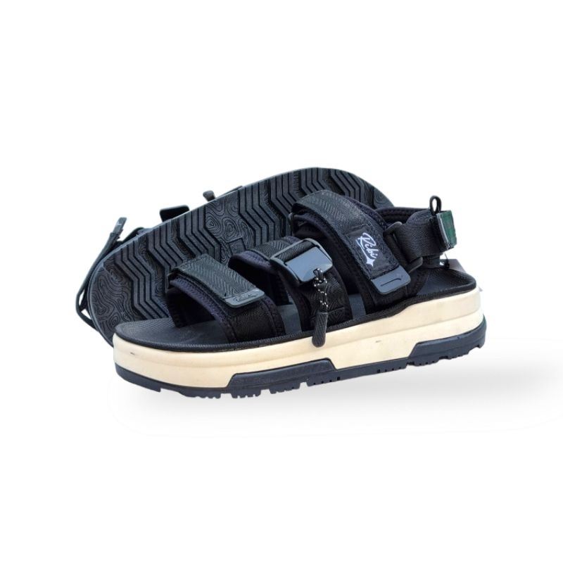 RIBI • Original Sandal Black White Traveling Model Gunung Pria &amp; Wanita