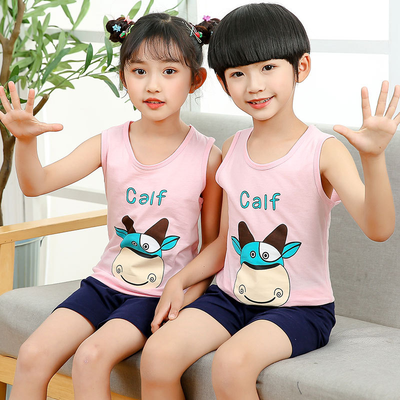 YUU BABY Setelan Anak Singlet IMPORT / Set Kaos + Celana Pendek Anak Cewek Cowok / Stelan Bayi Perempuan / Baju Anak Laki Laki