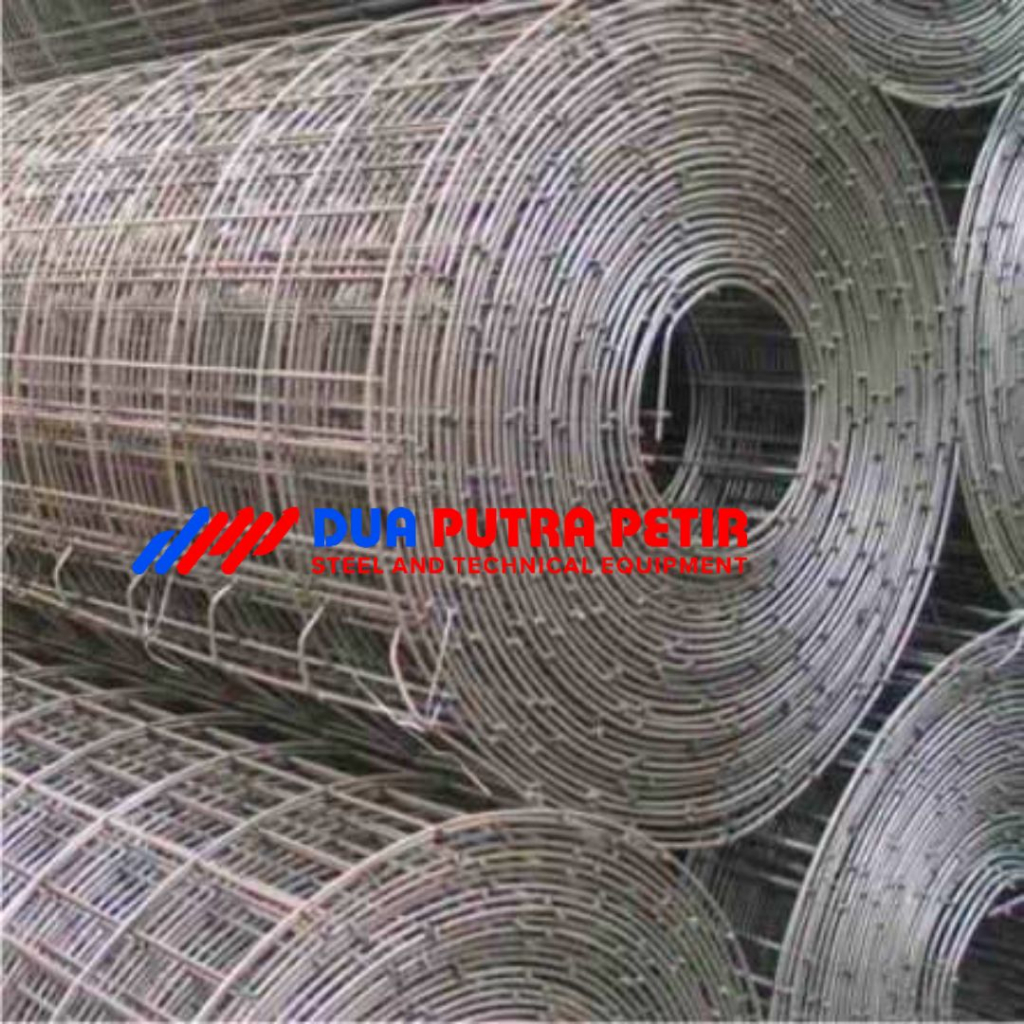 Dua Putra Petir Wiremesh Roll M5 2.1 x 54m Lubang 15 x 15cm Berat 213kg Harga Distributor Surabaya