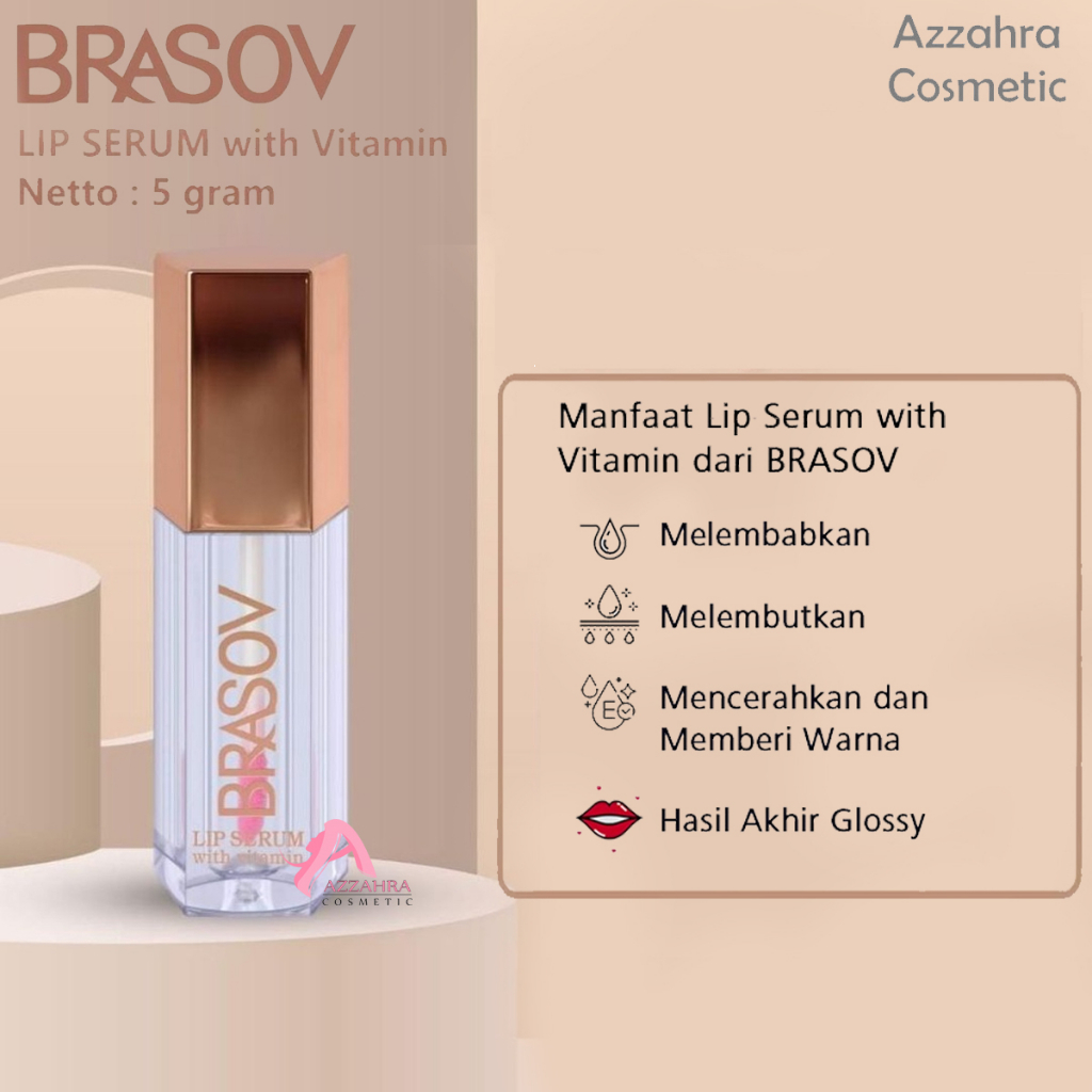 BRASOV Lip Serum with Vitamin Pelembab Bibir 5 GR