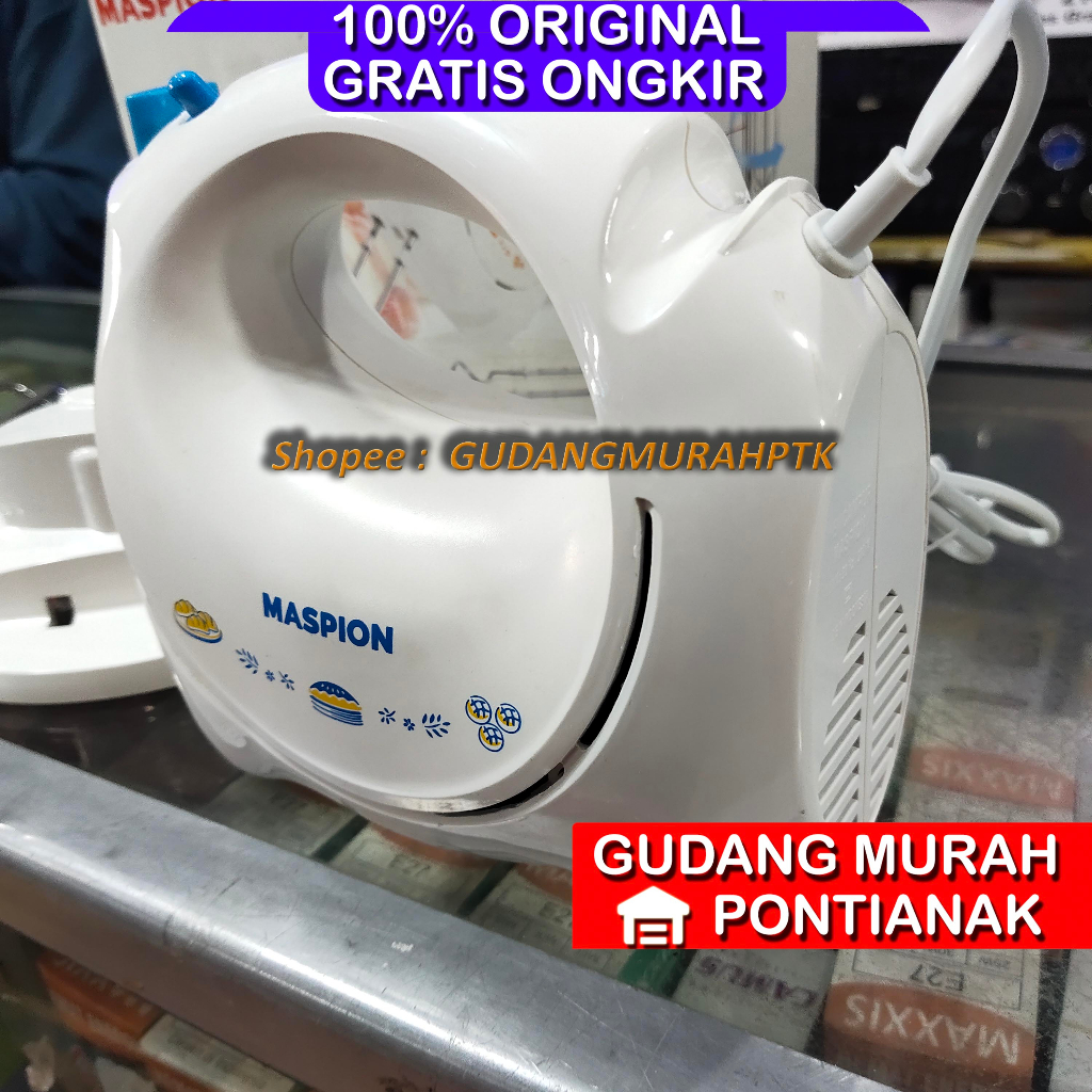 Mixer Maspion BONUS TATAKAN STICK DAN MIXER MT-1170 Pencampur Pengaduk Adonan TANGAN