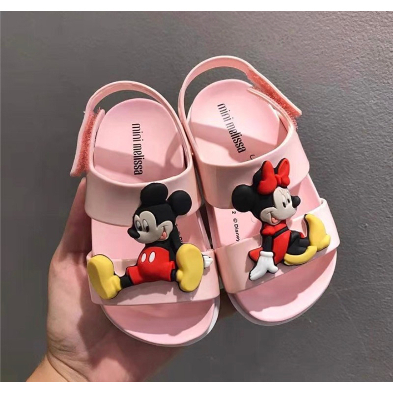 sandal anak minni mel micky mouse