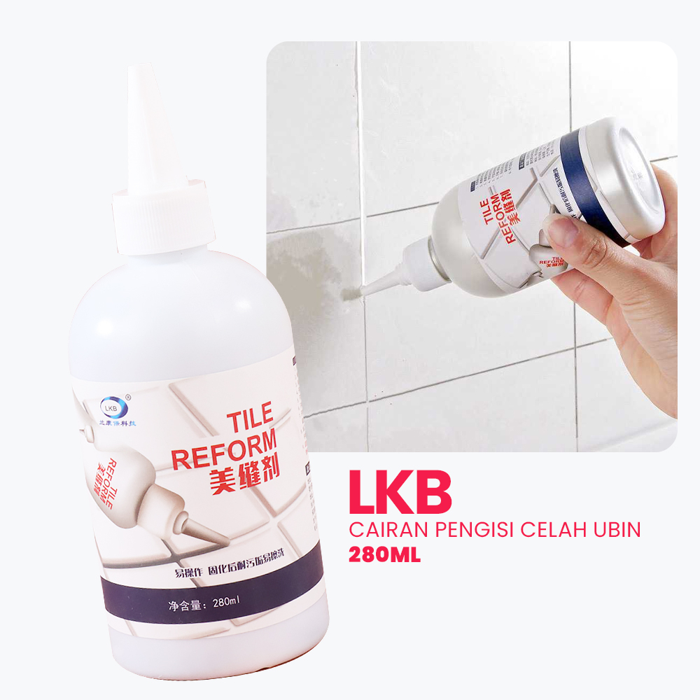 LKB Cairan Pengisi Celah Ubin Tile Gap Sealer 280ml - TG17 - White