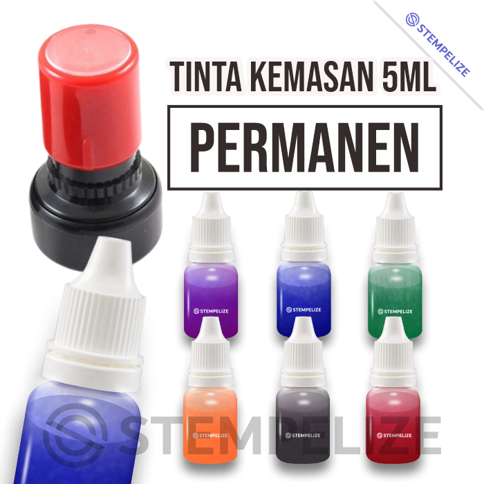 

Tinta Stempel PERMANEN kemasan 5ml