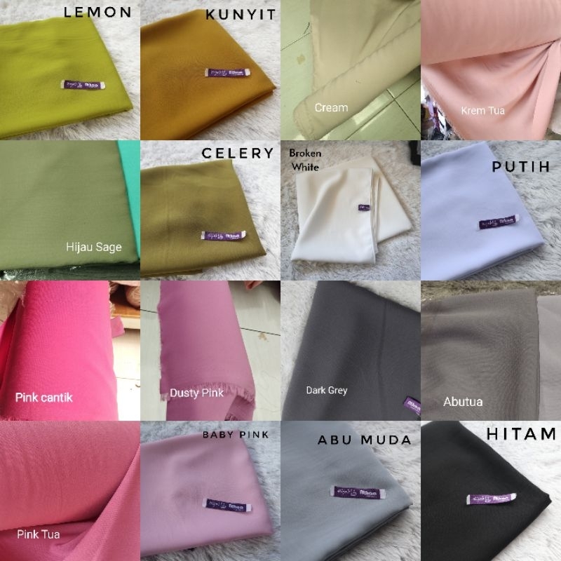 Jilbab Segiempat Wolfis / Khimar segi empat Wolfis Polos 120 x 120