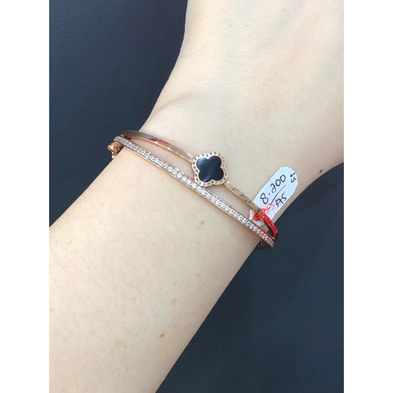 Gelang bulat vanklipp hitam 375