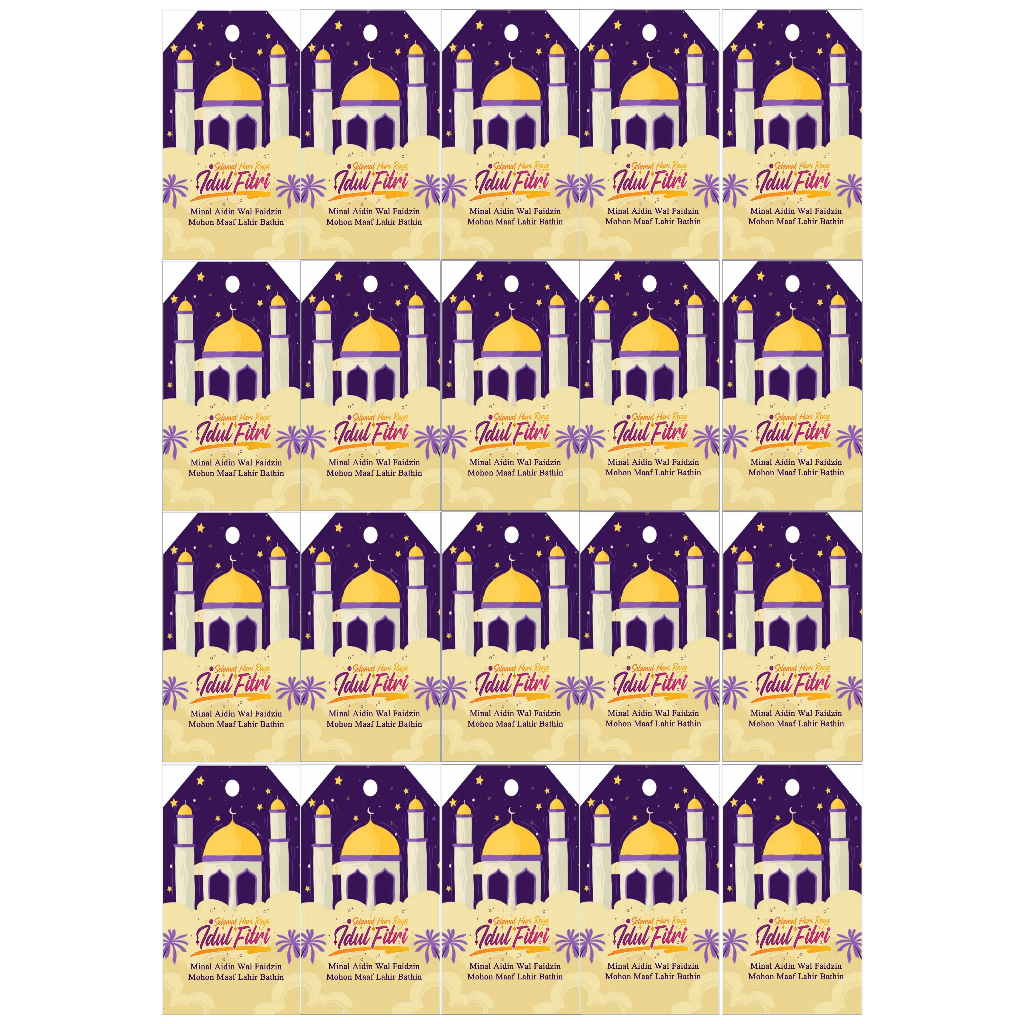 

hang tag/kartu ucapan lebaran