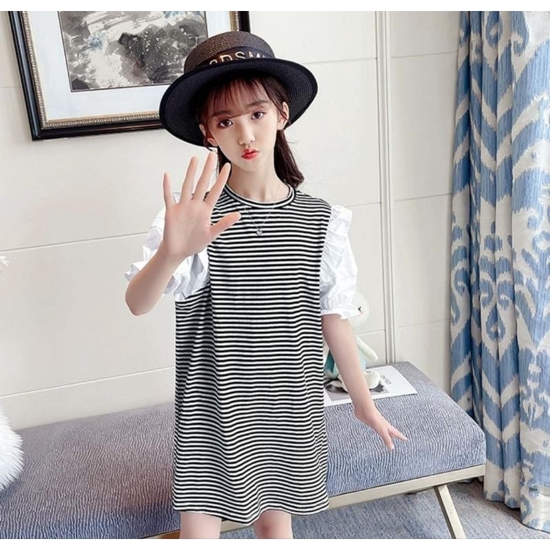 Baju Dress Tunik Anak Korean Import