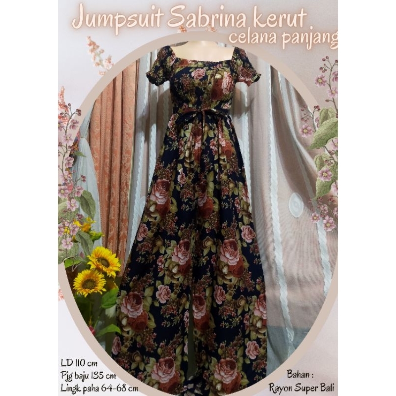 Jumpsuit Sabrina celana panjang //Jumpsuit Sabrina